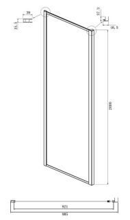 Душевой уголок Ambassador Elysium 111021102KX-100KX 80x100см хром/прозрачное